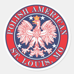 St. Louis Missouri Polish Classic Round Sticker