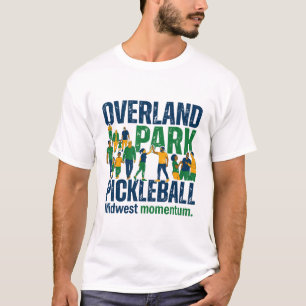 St Louis Missouri Skyline And Pickleball Court T-Shirt