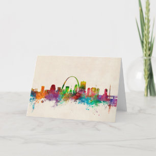 St Louis Missouri Skyline Card