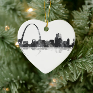 ST LOUIS, MISSOURI SKYLINE CERAMIC ORNAMENT
