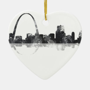 ST LOUIS, MISSOURI SKYLINE CERAMIC ORNAMENT