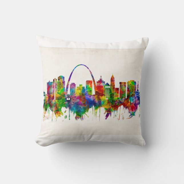 St. Louis Missouri Skyline Cushion (Front)