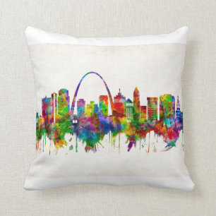 St. Louis Missouri Skyline Cushion
