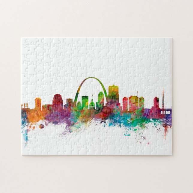 St Louis Missouri Skyline Jigsaw Puzzle (Horizontal)