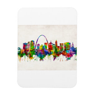 St. Louis Missouri Skyline Magnet
