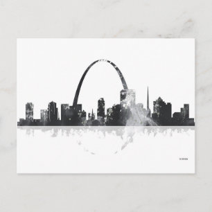 ST LOUIS, MISSOURI SKYLINE POSTCARD