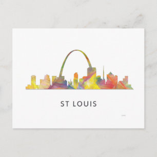 ST LOUIS, MISSOURI SKYLINE WB1 - POSTCARD