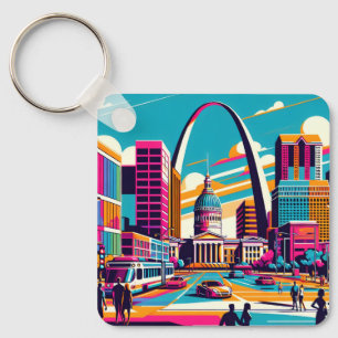 St Louis, Missouri The Gateway Arch Key Ring