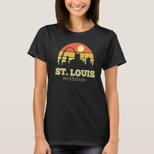 St Louis Missouri Vintage Sunset City Retro Style  T-Shirt