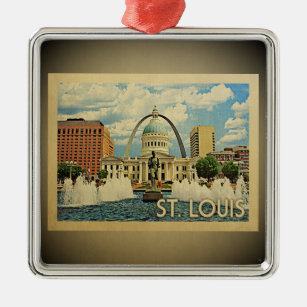 St Louis Missouri Vintage Travel Ornament