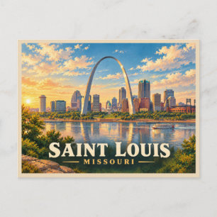 St Louis Missouri Vintage Travel Postcard