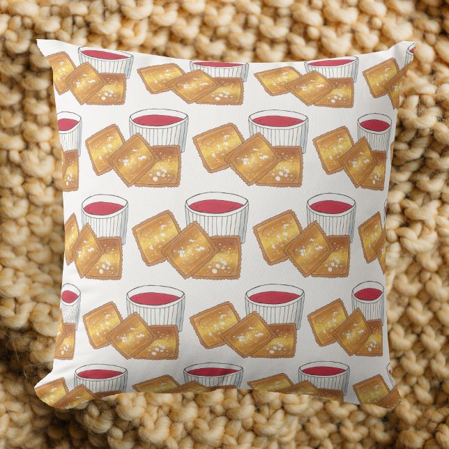 St. Louis MO Missouri Toasted Fried Ravioli Food Cushion (Ravioli Pillow)