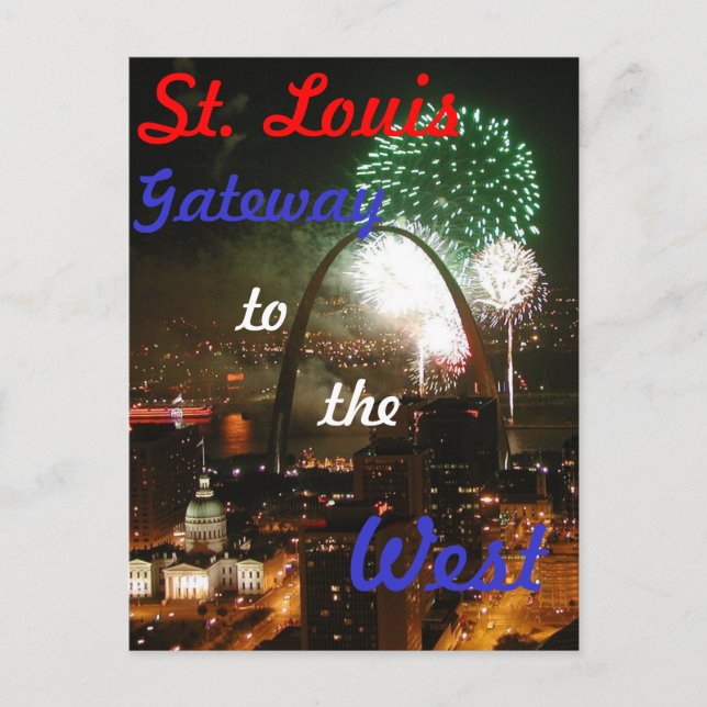 St. Louis, MO postcard (Front)