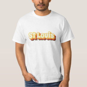 St Louis Retro Vintage Text T-Shirt