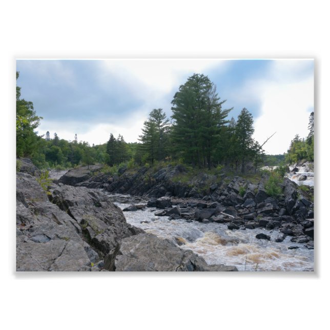 St. Louis River Rocks and Rapids Photo Print (Front)