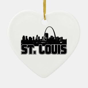 St Louis Skyline Ceramic Ornament