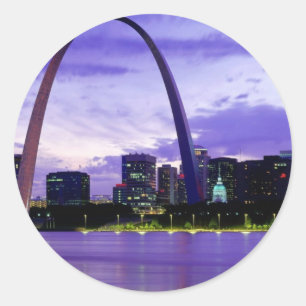 St. Louis Skyline Classic Round Sticker