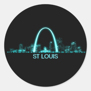 St Louis Skyline Classic Round Sticker