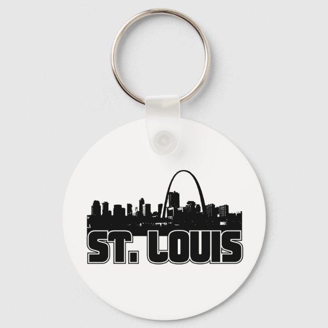 St Louis Skyline Key Ring (Front)