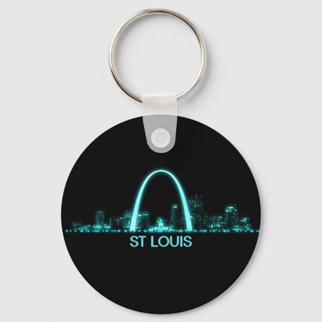 St Louis Skyline Key Ring (Front)