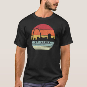 St. Louis Souvenir Shirt. Retro Style USA Skyline T-Shirt