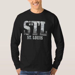 St Louis Stl Skyline Pride Missouri Vintage Pul T-Shirt