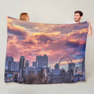 St. Louis Sunrise Fleece Blanket