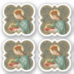 St. Louis the King in a Barbed Quatrefoil (BK 066)