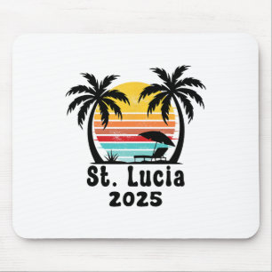 St. Lucia 2025 Family Trip Friends Group Vacation Mouse Pad