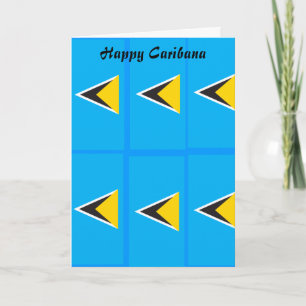 St. Lucia caribana greeting cards