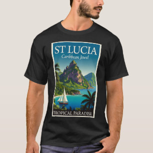 St Lucia Caribbean Jewel T-Shirt