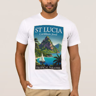 St Lucia Caribbean Jewel T-Shirt