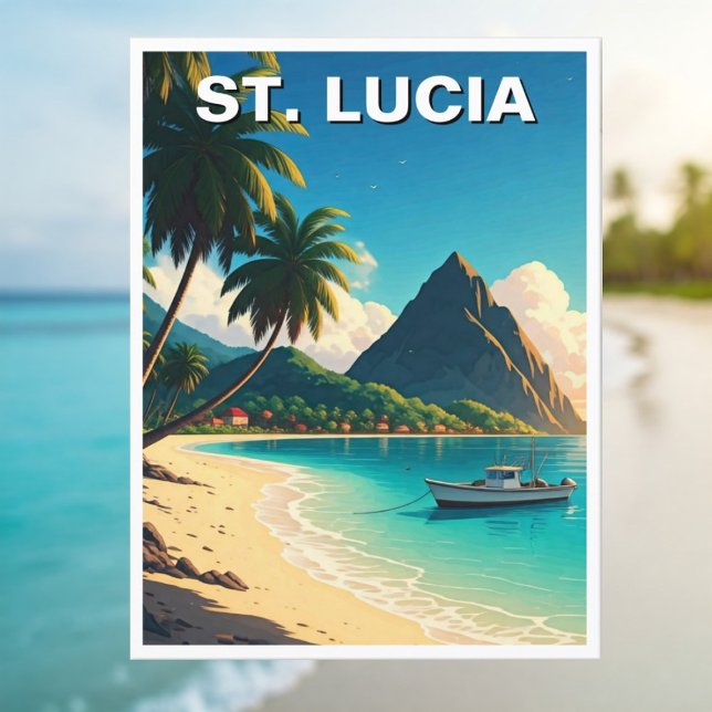 St. Lucia Caribbean travel Postcard (Creator Uploaded)