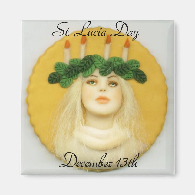 St. Lucia Day 094 JL Biel Magnet (Front)