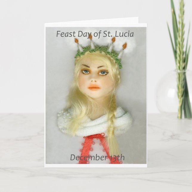 St. Lucia Day 173 Christmas Angel JL Biel Card (Front)