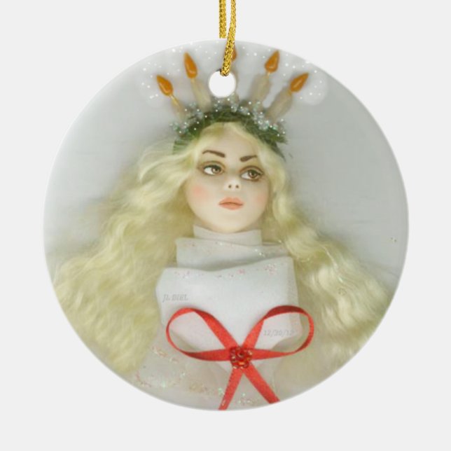 St. Lucia Day 177 JL Biel Ceramic Ornament (Front)