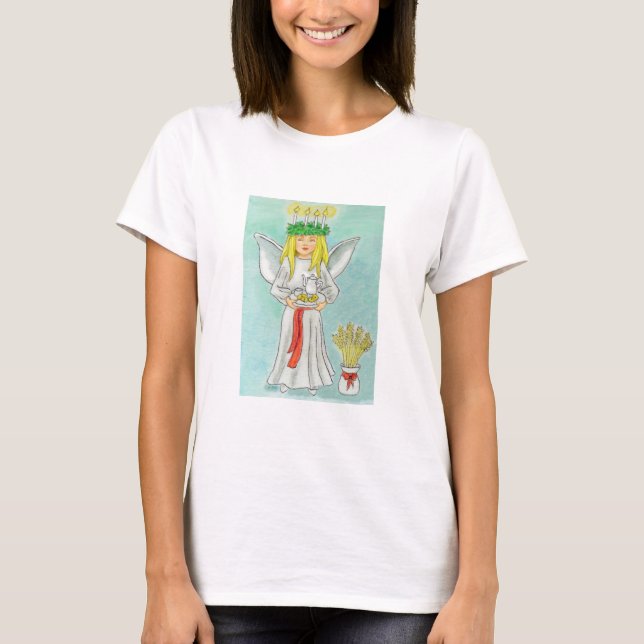 St. Lucia Day Advent JL Biel T-Shirt (Front)
