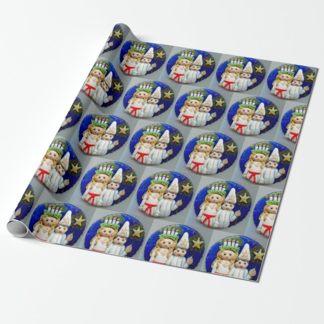 St. Lucia Day Starboy 2013 JL Biel Wrapping Paper (Unrolled)