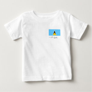 St Lucia Flag  Baby T-Shirt