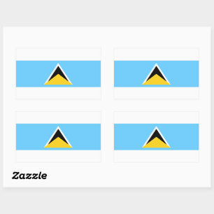 St. Lucia Flag Sticker