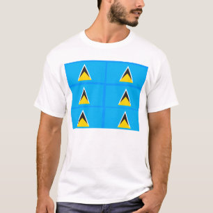 St. Lucia flag t-shirts