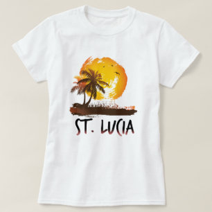 St. Lucia grunge T-Shirt