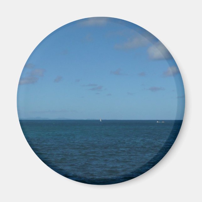 St. Lucia Horizon Blue Ocean Magnet (Front)