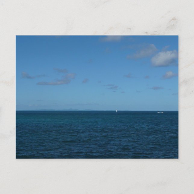 St. Lucia Horizon Blue Ocean Postcard (Front)