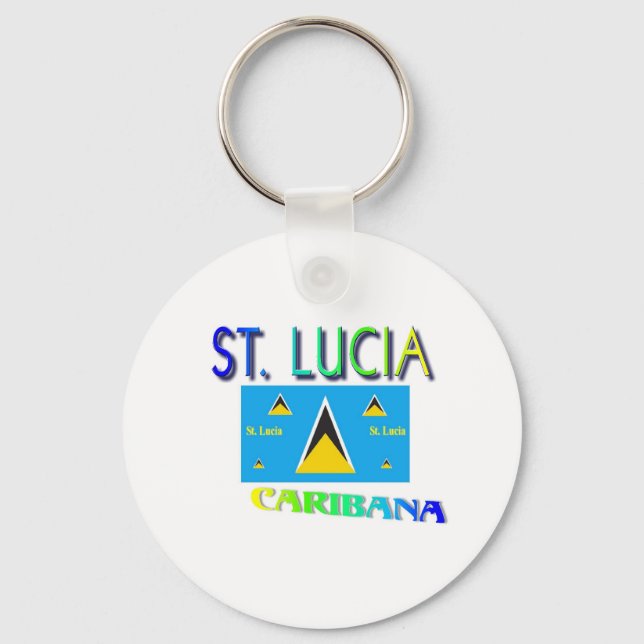St. Lucia Key Ring (Front)