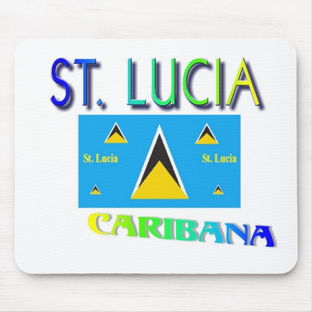 St. Lucia Mouse Pad (Front)