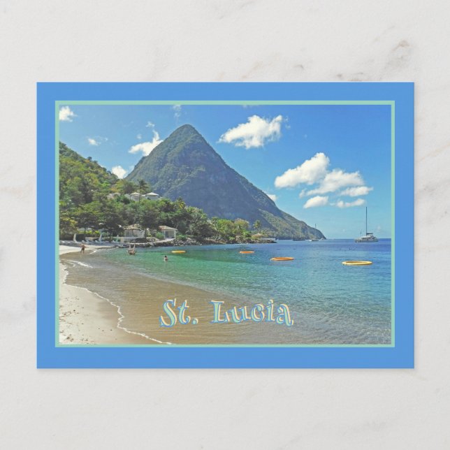 St. Lucia/ Pitons Postcard (Front)