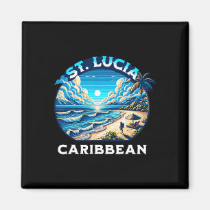 St Lucia Souvenir Vacation Summer Saint Lucia Magnet