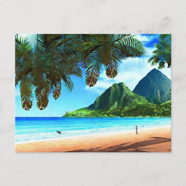  St. Lucia The Pitons  Postcard (Front)