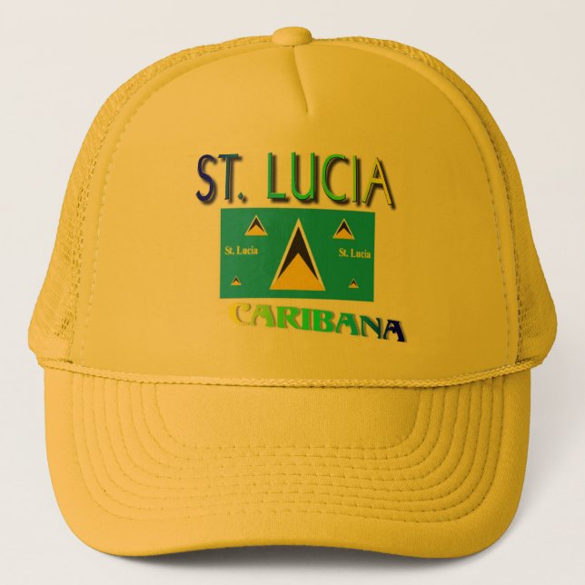 St. Lucia Trucker Hat (Front)